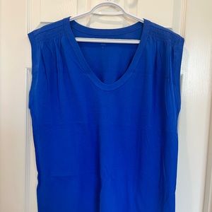 Royal blue cotton top Ann Taylor loft new with tags size L